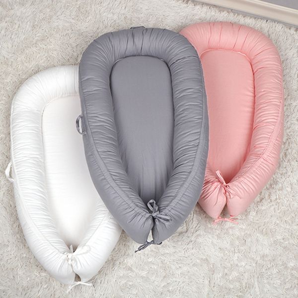 80x50cm baby nest bed portable crib travel bed solid cotton newborn baby crib infant bedding
80x50cm baby nest bed portable crib travel bed solid cotton newborn baby crib infant bedding