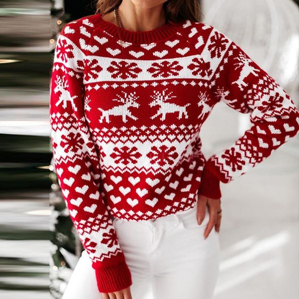 women's sweaters fashion christmas knitted printed long sleeve round neck sweater autumn winter warm jumper pullover pull femme#35, White;black
women's sweaters fashion christmas knitted printed long sleeve round neck sweater autumn winter warm jumper pullover pull femme#35, White;black
