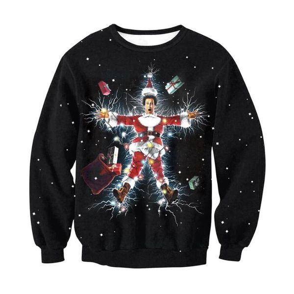 men's sweaters ugly christmas sweater men women funny long sleeve pullover santa xmas jumper couple crew neck holiday sweatshirt, White;black
men's sweaters ugly christmas sweater men women funny long sleeve pullover santa xmas jumper couple crew neck holiday sweatshirt, White;black