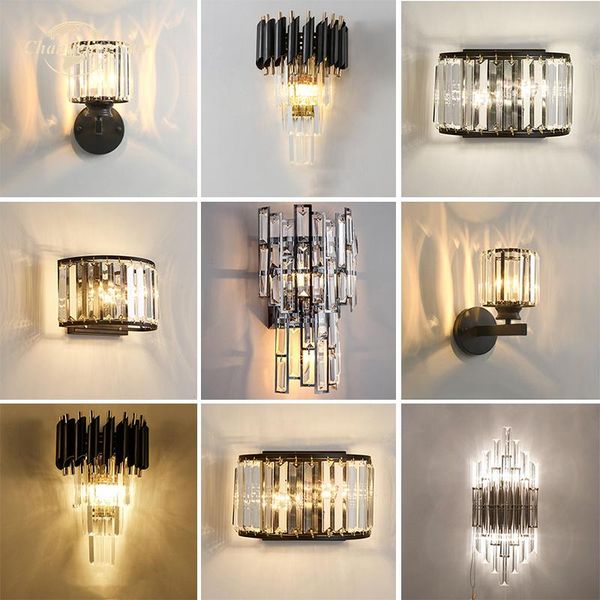 wall lamp luxury led lamps postmodern black metal crystal sconce home decoration bedroom living room indoor lighting fixture
wall lamp luxury led lamps postmodern black metal crystal sconce home decoration bedroom living room indoor lighting fixture