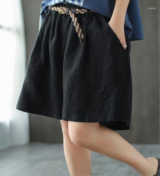 fairynatural women summer loose cotton linen shorts 2021 elastic waist casual female vintage brierf short pants1, White;black
fairynatural women summer loose cotton linen shorts 2021 elastic waist casual female vintage brierf short pants1, White;black