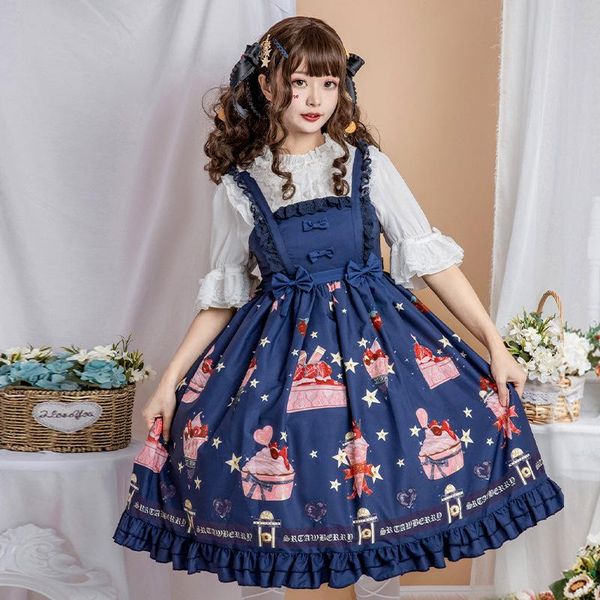 casual dresses strawberry & dessert ~ sweet printed mori girl dress by idream, Black;gray
casual dresses strawberry & dessert ~ sweet printed mori girl dress by idream, Black;gray