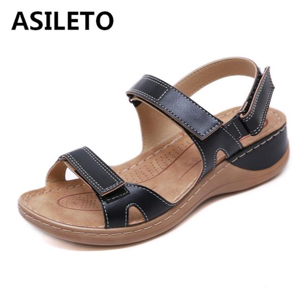 asileto new 2021 women sandals open toe 4.5cm wedge heels platform classic retro simple soft breathable big size 44 casual s2158, Black
asileto new 2021 women sandals open toe 4.5cm wedge heels platform classic retro simple soft breathable big size 44 casual s2158, Black