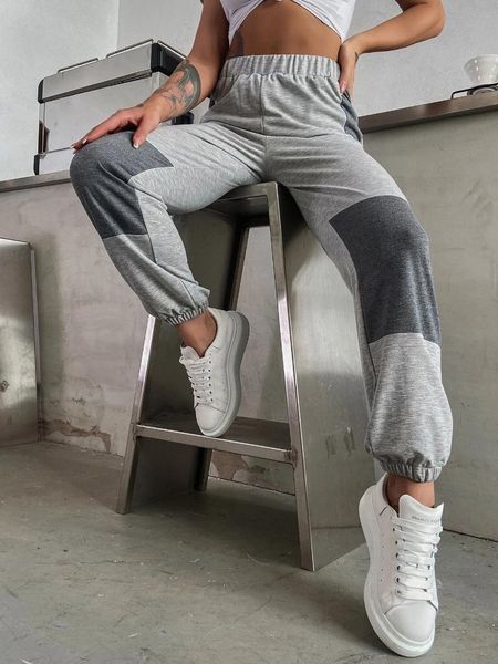 women's pants & capris women casual joggers trousers contrast color patchwork elastic high-waist beam feet female sports sweatpants har, Black;white
women's pants & capris women casual joggers trousers contrast color patchwork elastic high-waist beam feet female sports sweatpants har, Black;white