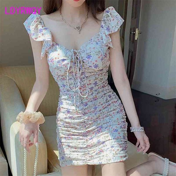 ldyrwqy korean ladies small floral lace-up ruffled slim-fitting chiffon dress office lady knee-length 210603, Black;gray
ldyrwqy korean ladies small floral lace-up ruffled slim-fitting chiffon dress office lady knee-length 210603, Black;gray