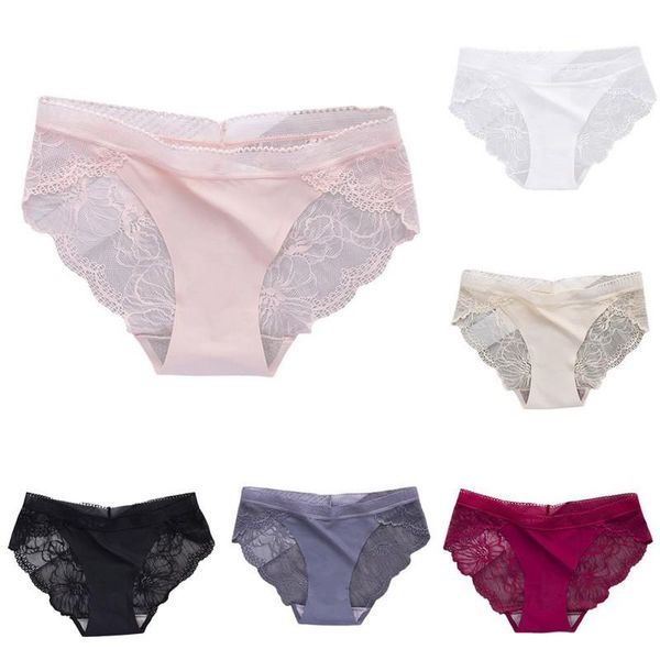 women's panties women lace mid-waist hollow out female soild color underpants breathable transparent briefs, Black;pink
women's panties women lace mid-waist hollow out female soild color underpants breathable transparent briefs, Black;pink