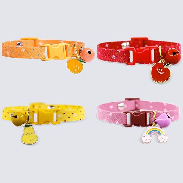 cat collars & leads cute rainbow fruit pendant collar with bell dot small dog puppy kitten accessories necklace jewelry christmas gift
cat collars & leads cute rainbow fruit pendant collar with bell dot small dog puppy kitten accessories necklace jewelry christmas gift