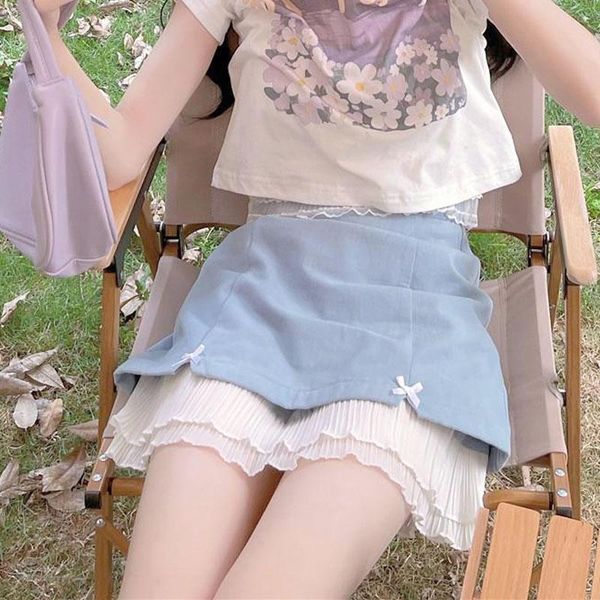skirts 2021 summer kawaii mini skirt women casual bow lace vintage female lolita high waist korean style a-line ladies, Black
skirts 2021 summer kawaii mini skirt women casual bow lace vintage female lolita high waist korean style a-line ladies, Black