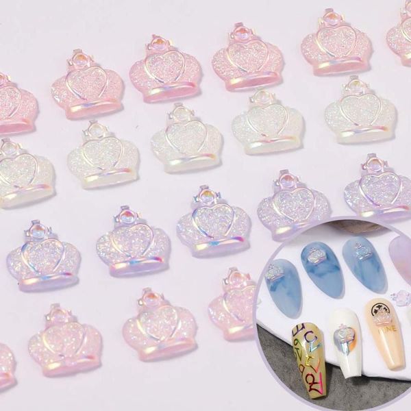 nail art decorations 10pcs crown jewelry diy ornaments aurora resin 3d decoration shiny charm fashion manicure accessories, Silver;gold
nail art decorations 10pcs crown jewelry diy ornaments aurora resin 3d decoration shiny charm fashion manicure accessories, Silver;gold