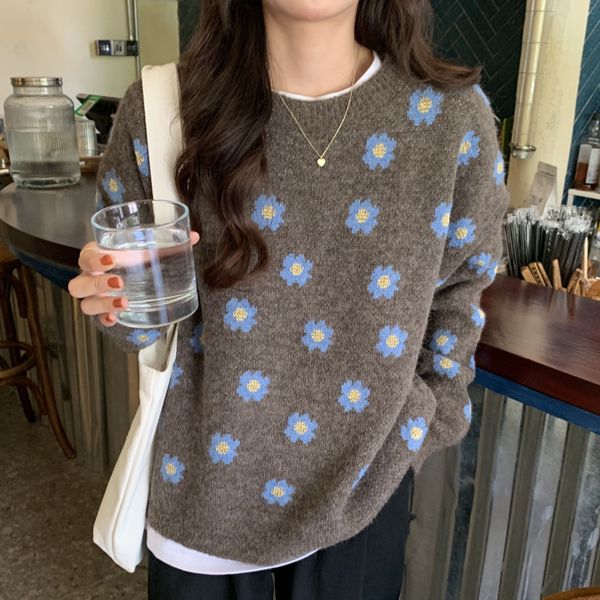 2021 new autumn winter vintage sweater women loose korean oversized pullover jumper woman flower printed knitted sweaters 3yhz, White;black
2021 new autumn winter vintage sweater women loose korean oversized pullover jumper woman flower printed knitted sweaters 3yhz, White;black