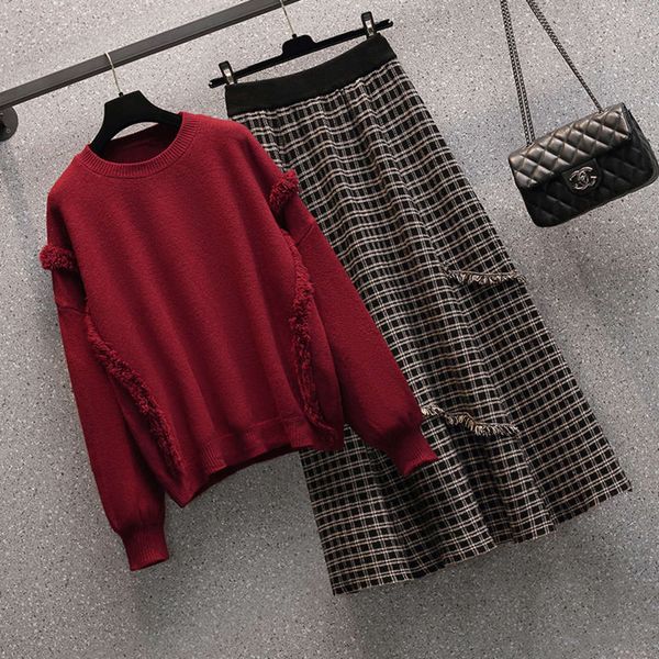 fashion 2020 women's clothing large new autumn and size winter fat mm thin cover meat foreign style age reducing red sweater two pieces, White;black
fashion 2020 women's clothing large new autumn and size winter fat mm thin cover meat foreign style age reducing red sweater two pieces, White;black