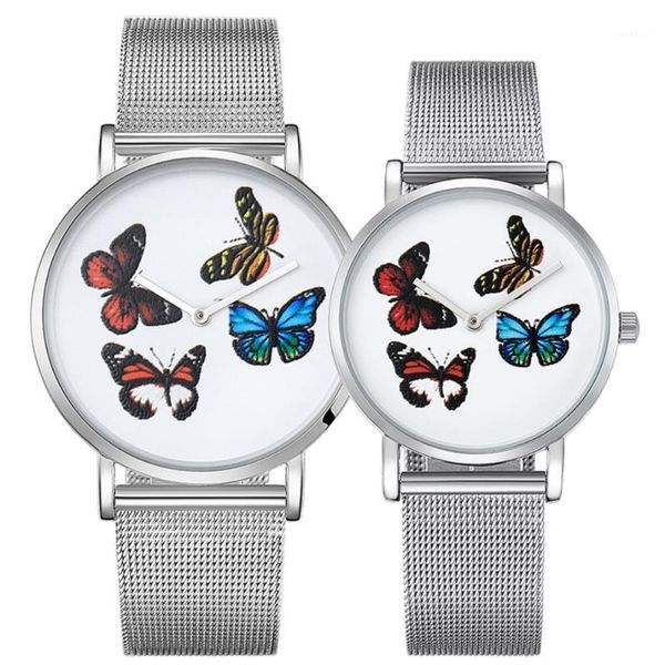 luxury fashion women watches butterfly design steel bracelet wristwatch ladies mesh watchband silver quartz clock watch wristwatches, Slivery;brown
luxury fashion women watches butterfly design steel bracelet wristwatch ladies mesh watchband silver quartz clock watch wristwatches, Slivery;brown