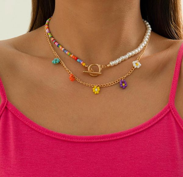 chains vintage colorful beaded clavicle necklace daisy pendant ins ot buckle flower women 2pcs/set fashion jewelry korean girl, Silver
chains vintage colorful beaded clavicle necklace daisy pendant ins ot buckle flower women 2pcs/set fashion jewelry korean girl, Silver