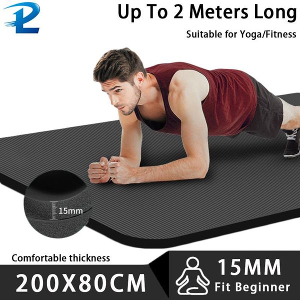 yoga mats 200x80cm black color mat beginner extension men and women thickening widening home dance fitness
yoga mats 200x80cm black color mat beginner extension men and women thickening widening home dance fitness