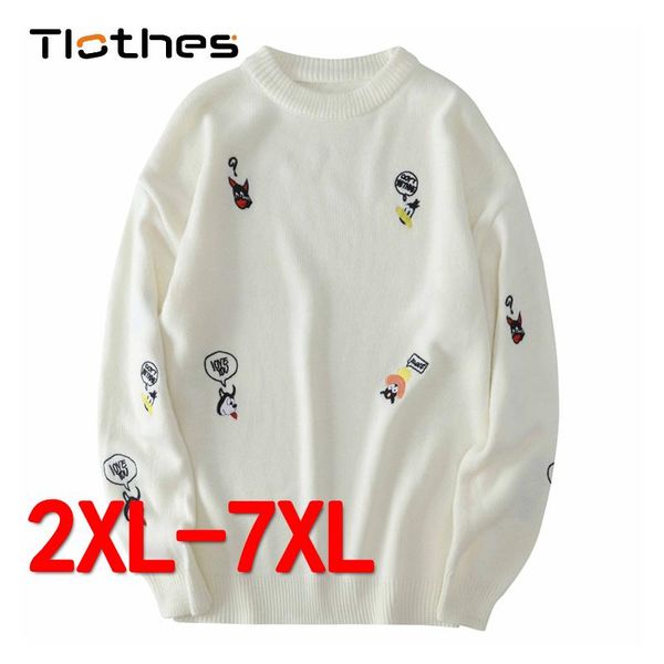 men's sweaters acrylic knitted men clothes cartoon print loose lazy crew neck fashion sweater mens brand casual pullovers jumper, White;black
men's sweaters acrylic knitted men clothes cartoon print loose lazy crew neck fashion sweater mens brand casual pullovers jumper, White;black