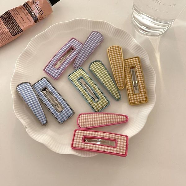 hair accessories candy colored checkered hairpin bb clip fashion women clips girls bangs headdress, Slivery;white
hair accessories candy colored checkered hairpin bb clip fashion women clips girls bangs headdress, Slivery;white