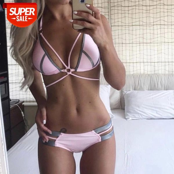 padded swimsuit women push up swimwear bandeau bikinis string thong beachwear bathing suit 2019 pink women bikini set #vp9x, White;black
padded swimsuit women push up swimwear bandeau bikinis string thong beachwear bathing suit 2019 pink women bikini set #vp9x, White;black