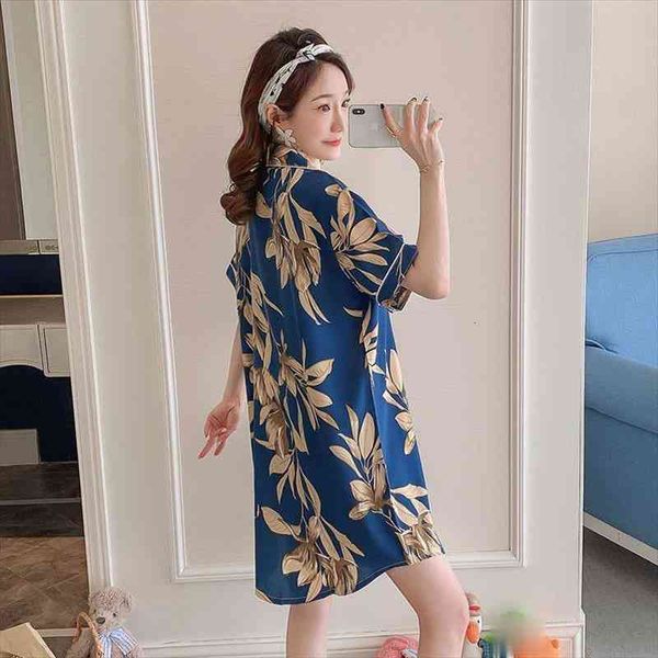 spring summer silk short women sleepwear sleepshirt long print nightgown shirt girl outwear nightdress, Black;red
spring summer silk short women sleepwear sleepshirt long print nightgown shirt girl outwear nightdress, Black;red
