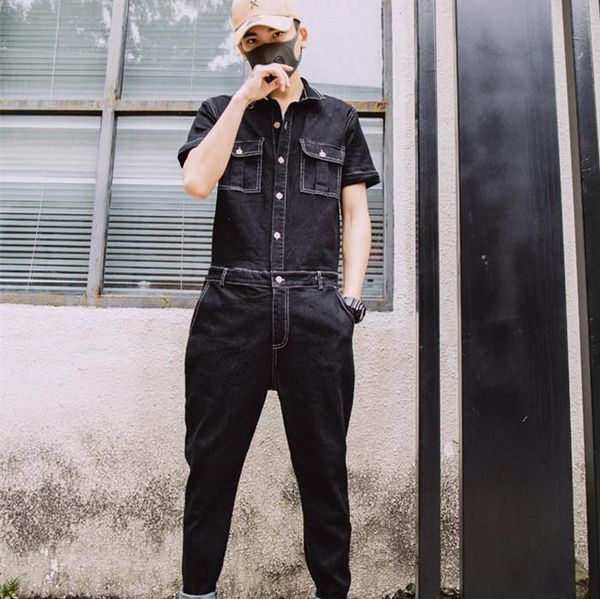 men's jeans jumpsuits men one piece overalls cotton ripped denim rompers embroidery design spring summer autumn male clothes 2021, Blue
men's jeans jumpsuits men one piece overalls cotton ripped denim rompers embroidery design spring summer autumn male clothes 2021, Blue