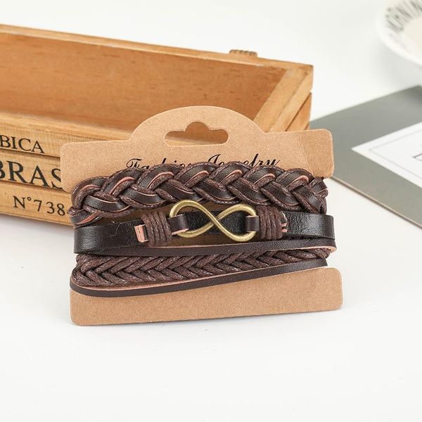 charm bracelets chenfan european and american style punk men's bracelet set alloy 8 word leather neutral combination hand-woven, Golden;silver
charm bracelets chenfan european and american style punk men's bracelet set alloy 8 word leather neutral combination hand-woven, Golden;silver