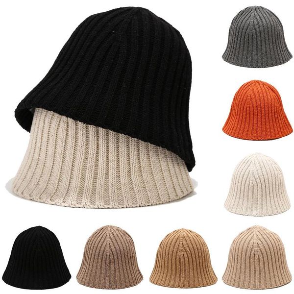 wide brim hats 2021 solid color women winter warm knitted basin cap japanese bucket fisherman hat, Blue;gray
wide brim hats 2021 solid color women winter warm knitted basin cap japanese bucket fisherman hat, Blue;gray