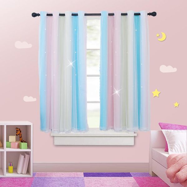2021 new graudal change fashion curtain with tulle decorative star curtains living room bedroom kids room curtain girls
2021 new graudal change fashion curtain with tulle decorative star curtains living room bedroom kids room curtain girls