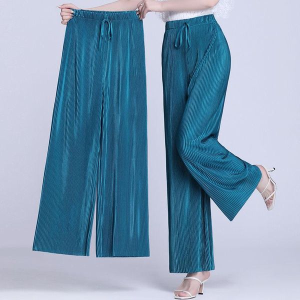 women's pants & capris pleated wide leg spring summer ice silk elastic high waist loose long casual trousers chiffon leisure solid, Black;white
women's pants & capris pleated wide leg spring summer ice silk elastic high waist loose long casual trousers chiffon leisure solid, Black;white