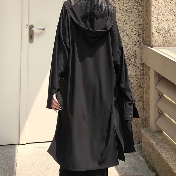 women's jackets girls early autumn shirt women thin loose mid-long black hooded cardigan sun-proof clothes igph, Black;brown
women's jackets girls early autumn shirt women thin loose mid-long black hooded cardigan sun-proof clothes igph, Black;brown