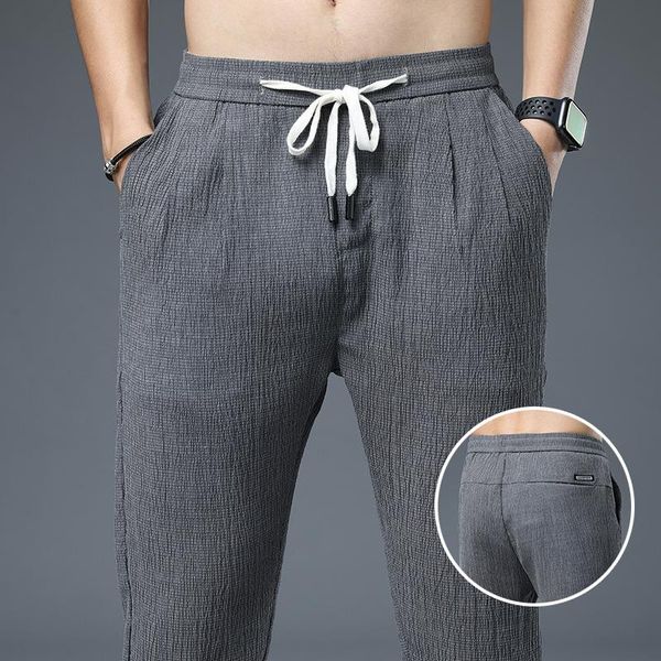 men's pants summer thin casual loose oversize imitation cotton linen trousers quick-drying sports mens fashion, Black
men's pants summer thin casual loose oversize imitation cotton linen trousers quick-drying sports mens fashion, Black
