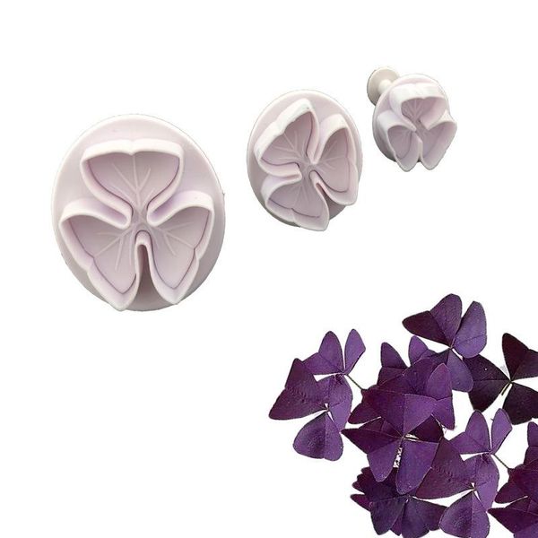 cake tools 1 set creeping oxalis plastic fondant cutter mold decorating sugarcraft 
cake tools 1 set creeping oxalis plastic fondant cutter mold decorating sugarcraft