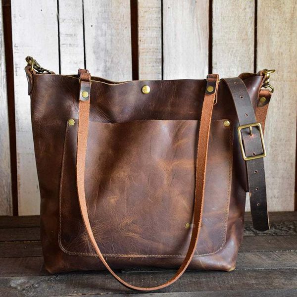 evening bags vintage oil wax leather bucket bag designer aged metal look women shoulder luxury soft pu handbags large capacity tote 2021
evening bags vintage oil wax leather bucket bag designer aged metal look women shoulder luxury soft pu handbags large capacity tote 2021