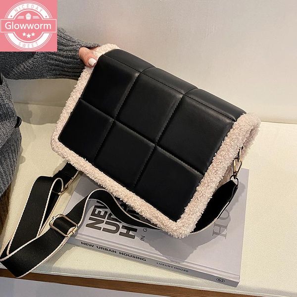 fashion lattice square plush crossbody bags 2021 lambswool pu women leather shoulder messenger bag designer fur handbag winter
fashion lattice square plush crossbody bags 2021 lambswool pu women leather shoulder messenger bag designer fur handbag winter