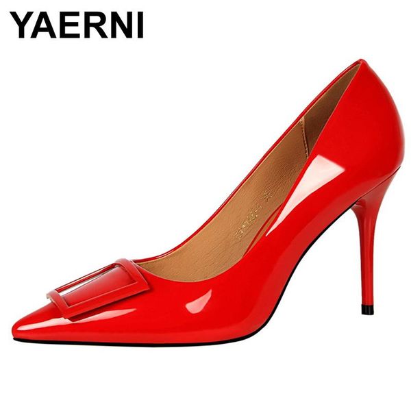 dress shoes yaerni 2021women high heels pumps wedding scarpin fetish 9cm leather single female escarpins lady valentine, Black
dress shoes yaerni 2021women high heels pumps wedding scarpin fetish 9cm leather single female escarpins lady valentine, Black