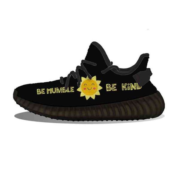 diy customizedbe humble kind running shoes mesh printed mens womens trainers outdoor sports sneakers, Black;white
diy customizedbe humble kind running shoes mesh printed mens womens trainers outdoor sports sneakers, Black;white
