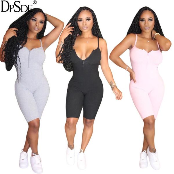 women's jumpsuits & rompers dpsde 2021 women fashion movement style sleeveless condole belt zipper pure color short pants, Black;white
women's jumpsuits & rompers dpsde 2021 women fashion movement style sleeveless condole belt zipper pure color short pants, Black;white
