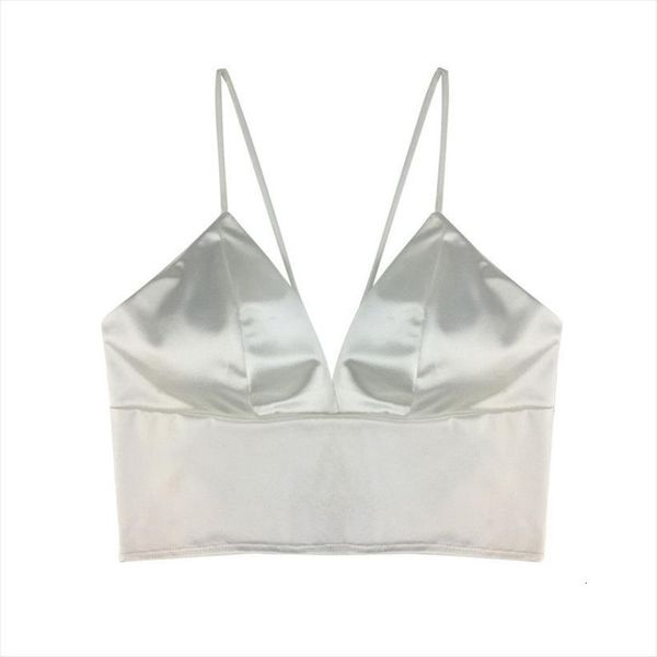 crop bralette womens cami satin silk camisole spaghetti strap cropped feminino t shirt crochet camis, White
crop bralette womens cami satin silk camisole spaghetti strap cropped feminino t shirt crochet camis, White