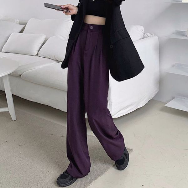 2021 new summer korean elegant office high waist wide leg women buttons fly solid loose casual female suit pants trousers femme v6cg, Black;white
2021 new summer korean elegant office high waist wide leg women buttons fly solid loose casual female suit pants trousers femme v6cg, Black;white