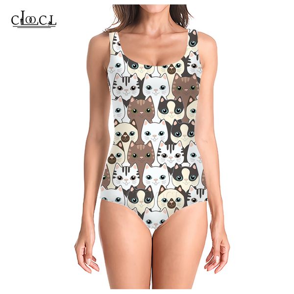 cloocl cute kawaii cat 2021 summer new fashion 3d print women sleeveless swimsuit cosplay swimsuits beach one piece swimwear, White;black
cloocl cute kawaii cat 2021 summer new fashion 3d print women sleeveless swimsuit cosplay swimsuits beach one piece swimwear, White;black