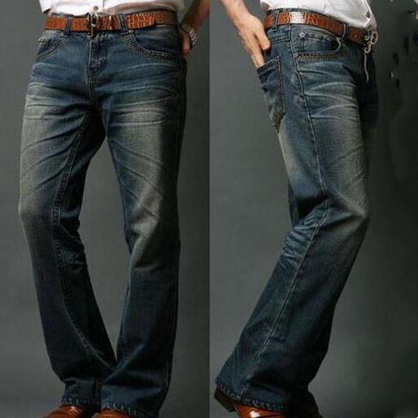 men's jeans fashion mens flared boot cut big leg trousers loose large size clothing classic blue denim pants
men's jeans fashion mens flared boot cut big leg trousers loose large size clothing classic blue denim pants