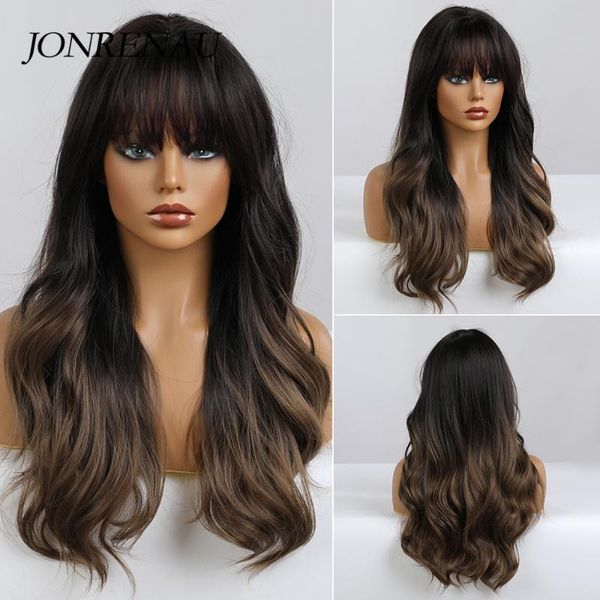 synthetic wigs jonrenau brown ombre light platinum long wavy with bangs hair cosplay natural heat resistant wig for women, Black
synthetic wigs jonrenau brown ombre light platinum long wavy with bangs hair cosplay natural heat resistant wig for women, Black