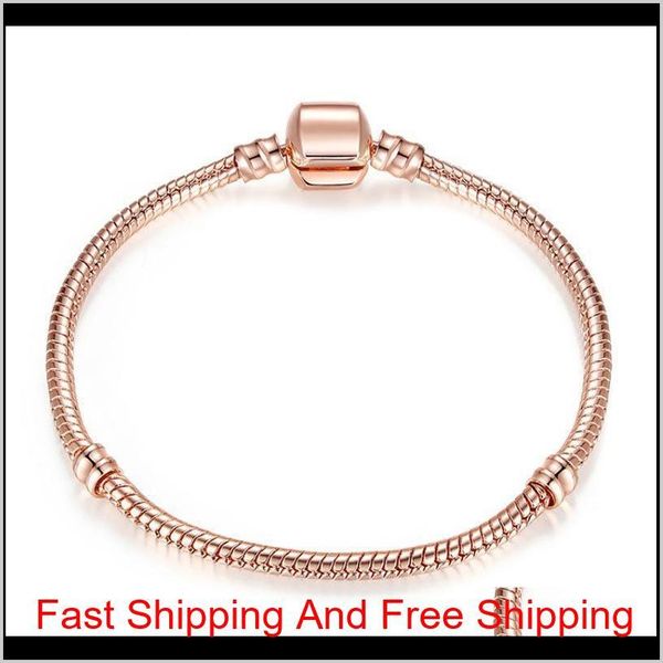1pcs drop shipping rose gold bracelets women snake chain charm beads for pandora bangle bracelet children gift b019 erqis ldzap, Golden;silver
1pcs drop shipping rose gold bracelets women snake chain charm beads for pandora bangle bracelet children gift b019 erqis ldzap, Golden;silver