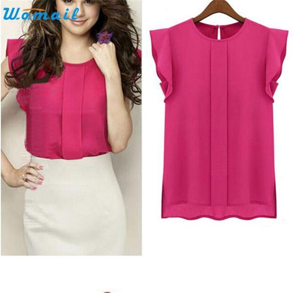 women's blouses & shirts womail deliacte 2021 blusas body vintage 1pc womens casual loose chiffon short tulip sleeve blouse shirt who, White
women's blouses & shirts womail deliacte 2021 blusas body vintage 1pc womens casual loose chiffon short tulip sleeve blouse shirt who, White