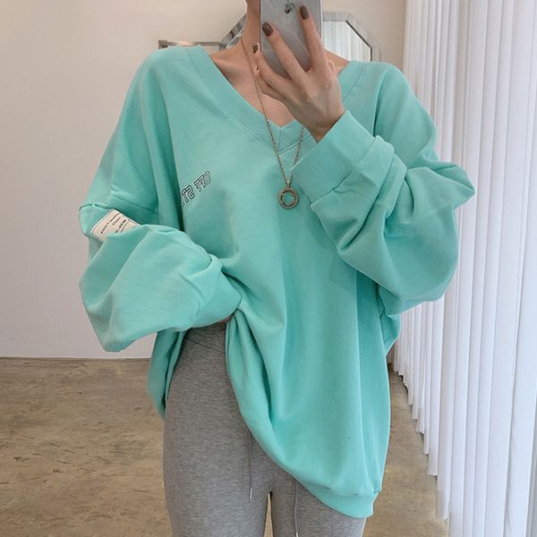 women's jackets female korean sweat hirts chic lazy fall v-neck style letter printed sticker loose design sleeve long, warm sweater 45m, Black;brown
women's jackets female korean sweat hirts chic lazy fall v-neck style letter printed sticker loose design sleeve long, warm sweater 45m, Black;brown