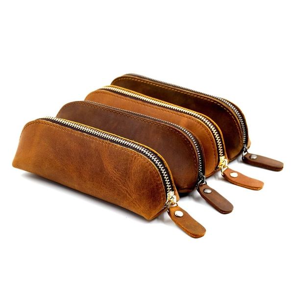 pencil bags 100% genuine leather vantage pen bag retro large capacity cowhide zipper case holder
pencil bags 100% genuine leather vantage pen bag retro large capacity cowhide zipper case holder