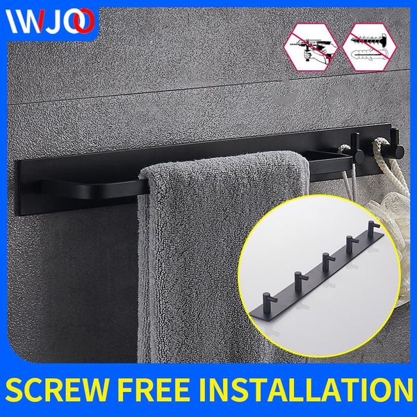 bathroom towel bars with hook black wall mounted screw installation bedroom living room shelves storage towel rack
bathroom towel bars with hook black wall mounted screw installation bedroom living room shelves storage towel rack