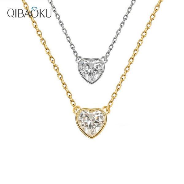 chains 925 sterling silver love heart necklace for women wedding clear zircon luxury temperament jewelry
chains 925 sterling silver love heart necklace for women wedding clear zircon luxury temperament jewelry