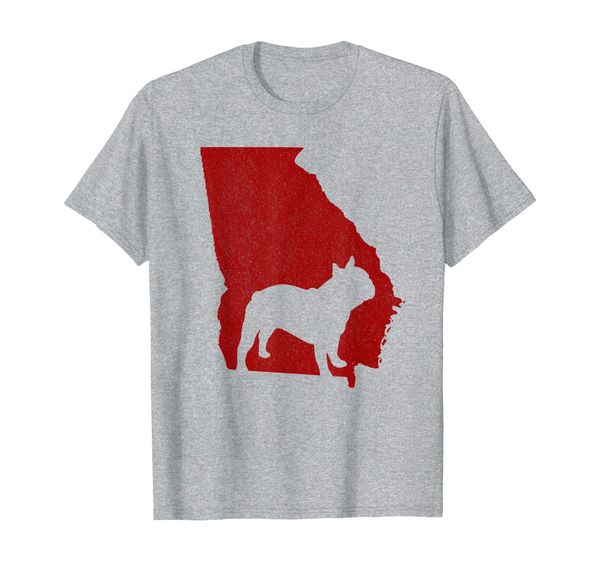georgia with bulldog distressed red dog lover shirt, White;black