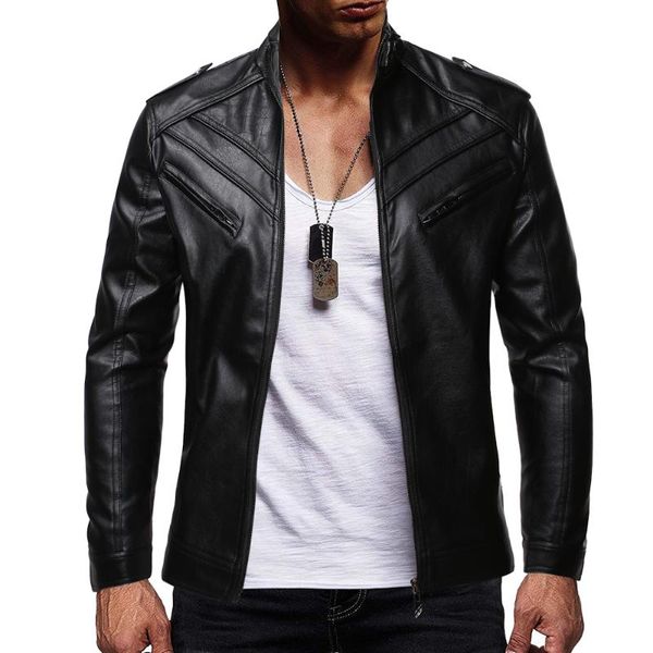 men brand new spring vintage casual moto & biker jacket coat men autumn outfit streetwear stand collar leather jackets coat, Black;brown
men brand new spring vintage casual moto & biker jacket coat men autumn outfit streetwear stand collar leather jackets coat, Black;brown