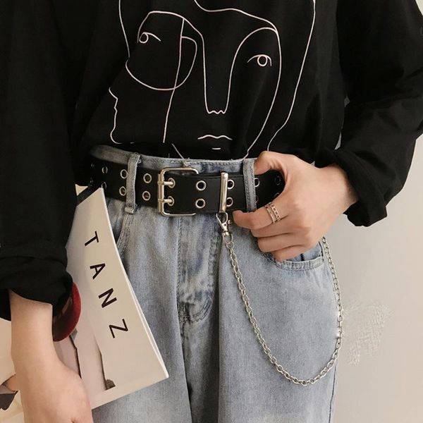 belts pu leather for women punk rock double row of holes black chain hollow female pin buckle belt luxury streetwear cinto, Black;brown
belts pu leather for women punk rock double row of holes black chain hollow female pin buckle belt luxury streetwear cinto, Black;brown