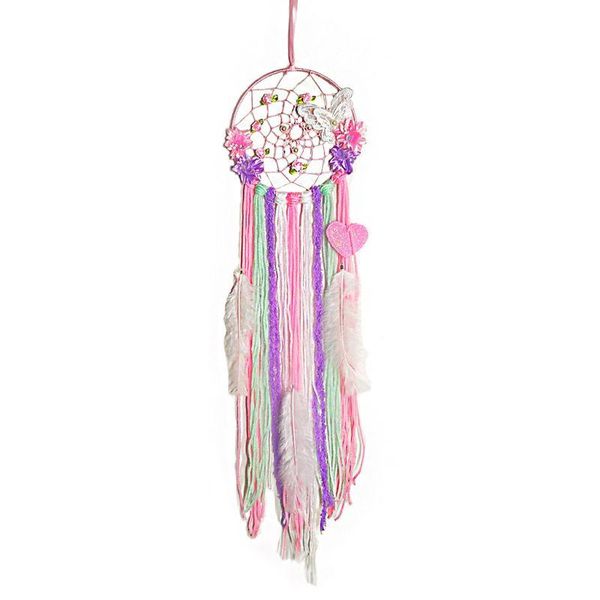 decorative objects & figurines h051 handmade dream catcher net with feathers butterfly tassel wind chime wall hanging ornament dreamcatcher
decorative objects & figurines h051 handmade dream catcher net with feathers butterfly tassel wind chime wall hanging ornament dreamcatcher